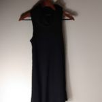 Socialite  S Black Ribbed Mock Turtleneck Dress Funeral Photo 1