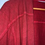 Spirit U Red “Ragin’ Cajuns” Heavy Cotton Blend Waterfall Cardigan Jacket Med Photo 2