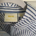 Maeve Anthropologie Stripe Long-Sleeve Cut-Out Shirt Size M $60 Photo 4