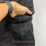 Aphrodite  size 1 Black Cargo Pants Red Stitching grommets gothic Photo 10