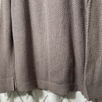 Loft Taupe Textured Crew Neck Sweater Photo 6