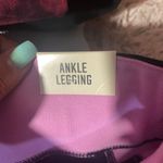 PINK - Victoria's Secret PINK VS Black & Pink Striped Cut Out Ankle Workout Casual Leggings Women Sz S Photo 2