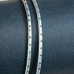 Set of 2 women’s vintage dainty two tone bangle bracelet one‎ size Silver Photo 1