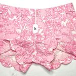 Lilly Pulitzer Buttercup Shorts She's a Fox Pink 12 Scalloped Cottage Chic Photo 4
