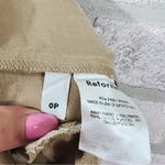 Reformation Mason High Rise Khaki Trousers Size 0P Photo 10