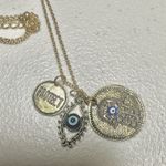 Evil eye protection charm necklace Gold Photo 10