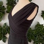 XScape  Joanna Chen Sleeveless Bandage Bodycon Pleated Sheath Dress Photo 0