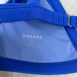 ONEONE Blue Bikini Top Size XL Kameron Triangle Swimwear Photo 2