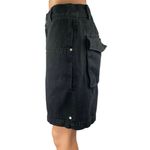 2Ful Women's Black High Waisted Wide Leg Utility Pockets Cargo Shorts Size M Size M Photo 1