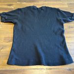 Y2K Vintage Looney Tunes Embroidered BabyTee Waffle Knit Pockey Character Taz Black Size M Photo 5