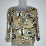 Don’t Mess with Texas Vintage retro All Over graphic Print Western tan Medium Photo 0