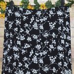 Dress Barn Vintage 2 Piece Y2K Ladies M Black Floral Skirt & Top Ruffle Babydoll Photo 11