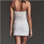 Retrofete Cassandra Sequin Fringe Dress white silver sz XS Photo 6