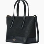 Kate Spade  New York Black Glitter Tote with Crossbody Strap Photo 2