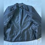 Anne Klein 2-piece suit, black, wide-leg trousers, women's size 6 Photo 6