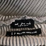 Urban Outfitters Silver Metallic Ribbed Sleeveless Cami Tank Bodysuit Top Size S Photo 3