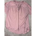 Free People Heart To Heart Henley Shirt Floral Top Thermal Purple Size Small Photo 4