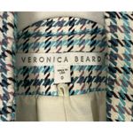 Veronica Beard Dickey Blazer Womens 0 Blue Houndstooth Academia Twee Preppy Photo 3