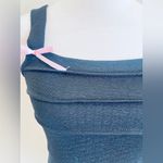 SheIn NWOT Black Fitted Sleeveless Tank Top with Tie Front Photo 2