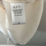 ALC Frank A.L.C White 100% Silk Cream Halter Mini Dress with Double Ruffle Layers, Size 8 Photo 9