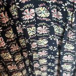 Umgee  Babydoll Short Dress Flowy Navy Blue Floral Boho Tunic Photo 3