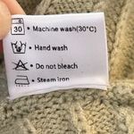 Merokeety Women's Oversized Crew Neck Pullover Sweater, Batwing Puff Long Sleeve, Small Photo 6