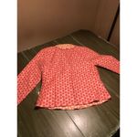 Khangura EUC Women's Pink Cream Textured Geo Print Blazer Size S Photo 6