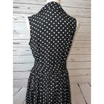Jonathan Martin  Fit Flare Dress size 11 12 Polka Dot Pin Up Sleeveless‎ Rayon Photo 9