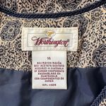 Worthington Vintage Y2K Cream & Black V-Neck Button Front Vest Photo 6