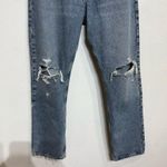AGOLDE Blue Mia Mid Rise Distressed Straight Leg Jeans Sz 26 Photo 3