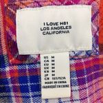 I Love H81 Los Angeles Women’s Flannel Long Sleeves Button Down Shirt Photo 6