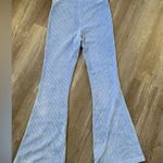 Aerie  Ribbed Sweat Pants Flare Yoga Pants Lounge Pants Comfy Light Blue Size M Photo 6