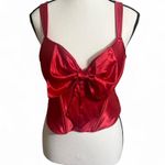 Adore Me Corset Sz 36C Arianna Satin Underwire Bow Detail Feminine Valentines Photo 0