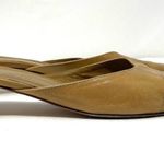 Kenneth Cole mustard colored leather mules, made in Italy, size 7.5 Photo 5