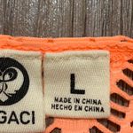 A'Gaci Lagaci Neon Orange Cover-Up Crochet Beach Dress Photo 9
