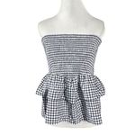 Nation Ltd Nili Party Mini Skirt in Gingham Size XS Smocked Ruffle Tube Top Photo 9