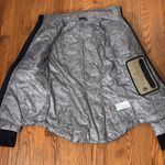 Blanc Noir Women's Down Puffer Jacket with Reflective Trim Grey Black size XS Gray Photo 13