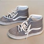 Light Gray Sk8-Hi Skate Shoe -Vans Classic Sneakers (Unisex) Photo 2