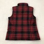 American Living  Red & Black Casual Outdoor Plaid Puffer Vest EUC Women’s Size M Photo 3