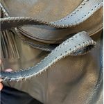 Onna Ehrlich Women's Gray Leather Tassel Hobo Bag Photo 9