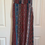 Boho Smocked Maxi Dress – Floral/Patterned Multiple Size M Photo 1