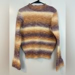 Greylin Grenda Spacedye Striped Knit Multicolor Sweater w/ Flare sleeves Size M Photo 1