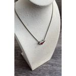 Guess Los Angeles Silver Women's Necklace Red Pendant Stamped Y2K RARE Photo 11