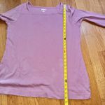 Duluth Trading Co Women's Plus Longtail T 3/4 Sleeve Tunic Pink XL Relaxed Work Photo 8