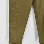 Gap NWT Women's Straight Leg Khaki High Rise Splatter Pants Oak Moss Size 6 Photo 10