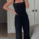 Reformation  Autumn Black Linen Jumpsuit 2 Photo 0