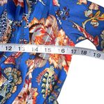 Elliatt  Balance Blue Floral Long Bishop Sleeves High Low Dress SMALL Photo 7