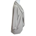 Aritzia Wilfred Chevalier Jacket Gray Drape Front Women’s Size 6 Open Front Loos Photo 3