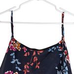 Xhilaration Xhiliration 3X Pink Blue Floral Cold Shoulder Ruffle Adj Strap Midi Dress Summer Photo 2