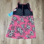 Swim Solutions Women's Red/Black/White Floral Catalina Mesh Swim Dress sz 8 Red Photo 3